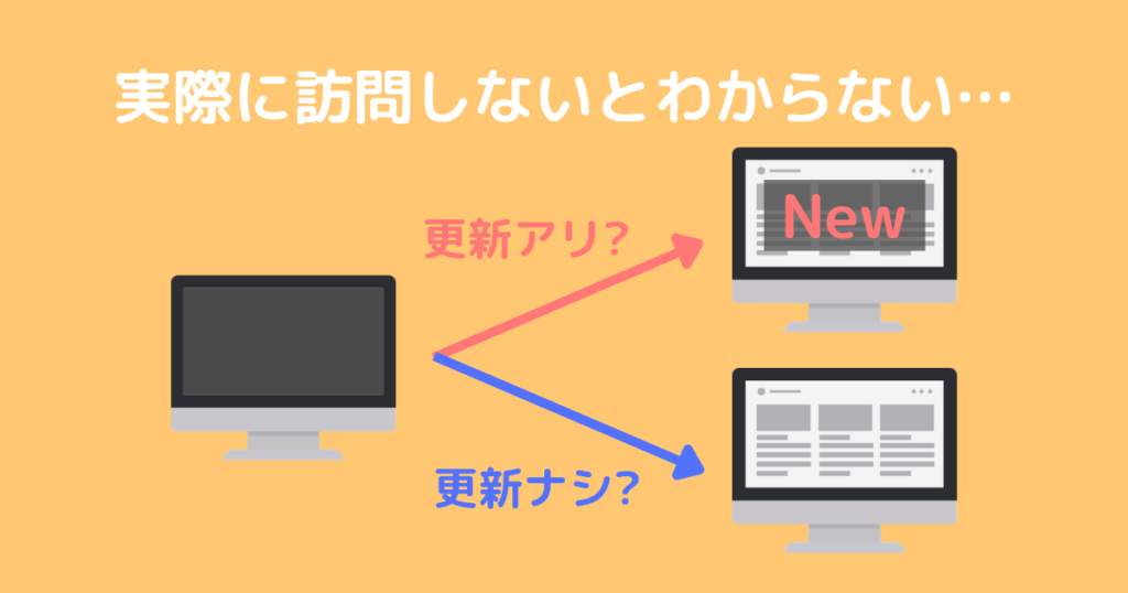 更新情報取得の不便さ