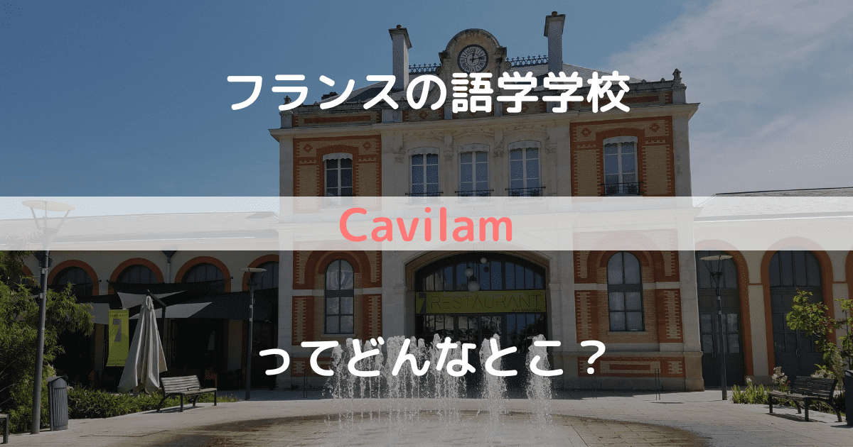 フランスの語学学校 Cavilam ってどんなとこ？