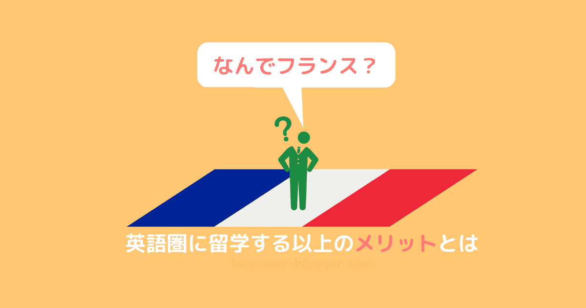 なぜフランスに留学するのか？英語圏に留学する以上のメリットとは