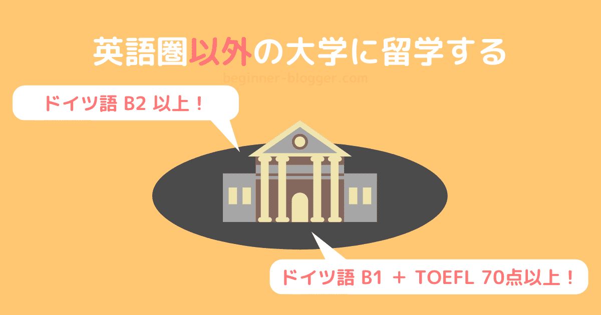 英語圏以外の大学に留学する