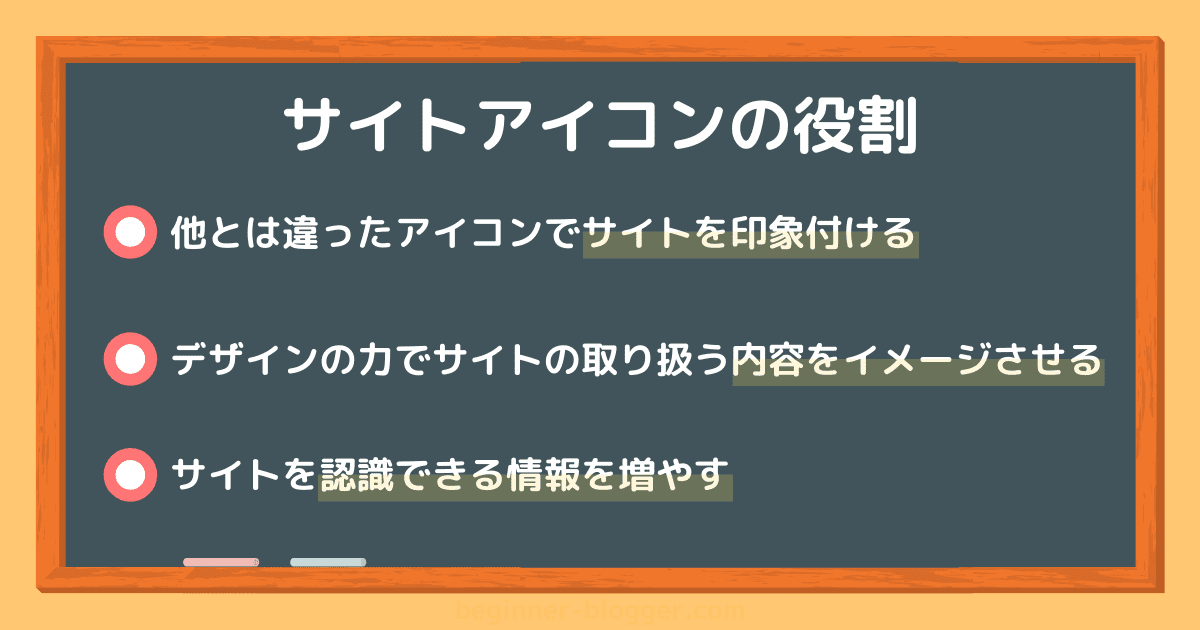 サイトアイコンの役割